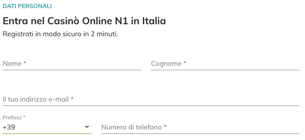 Registrazione